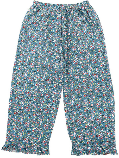 이너라인 여름 꽃무늬 바지 할머니 엄마 까실이 파자마 잠옷바지 1p 002