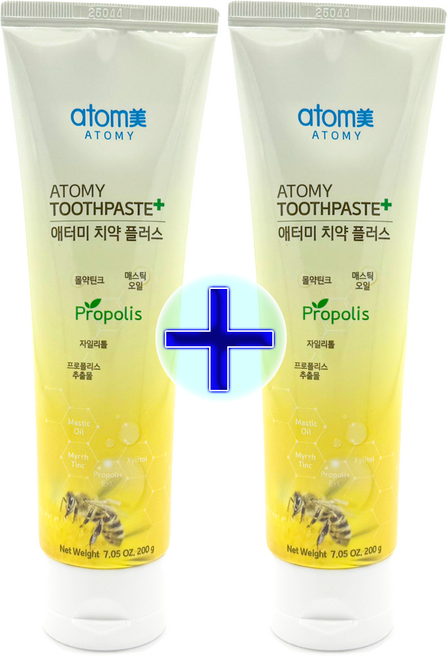 애터미 플러스 프로폴리스 치약, 200g, 2개