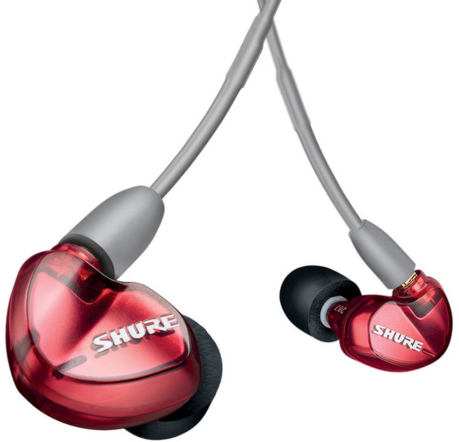 슈어 이어폰 전문가 모니터용 이어폰, SE535, 레드(LTD)