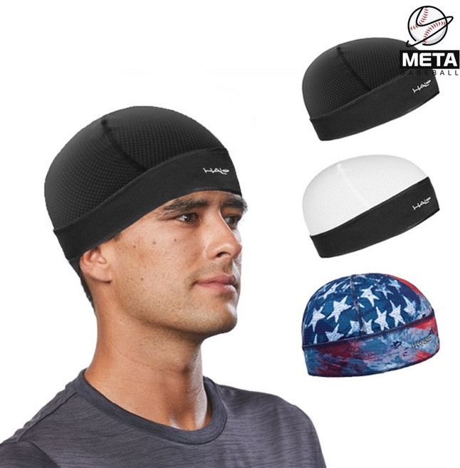 할로 헤드밴드 스컬 캡 헬스 런닝 헤어밴드 모자 5종, 카모 그레이, 1개