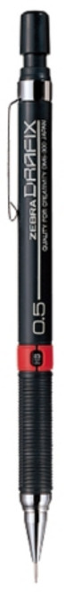 미니파라 제브라 드라픽스 샤프 DM5-300 0.5mm흑색바디 필기용품