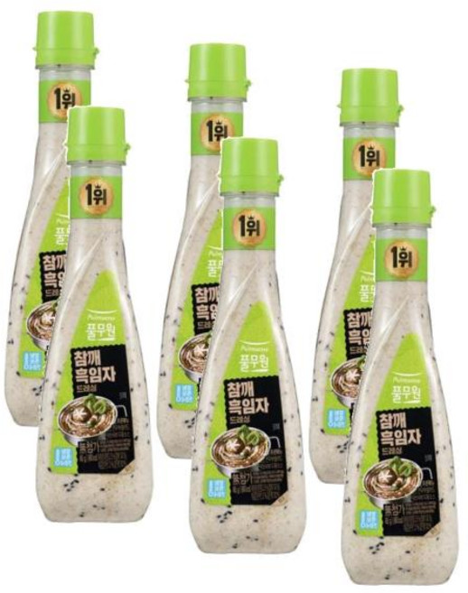 풀무원 참깨흑임자 드레싱, 6개, 495g