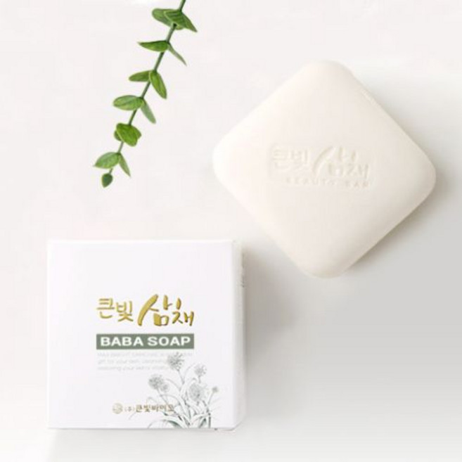 바바비누 삼채비누 120g, 1개