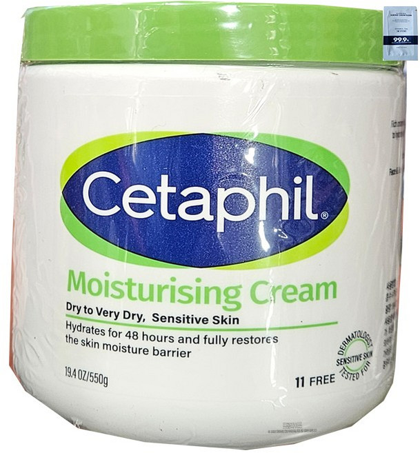 (손소독젤2ml증정) 세타필 모이스춰라이징 바디 크림 550g, 1개