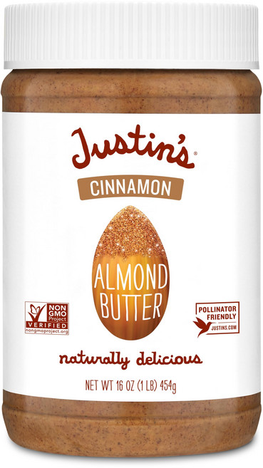 저스틴의 아몬드 버터 병 저스틴의 아몬드 버터 병, 시나몬 아몬드 버터, 1개, 473ml
