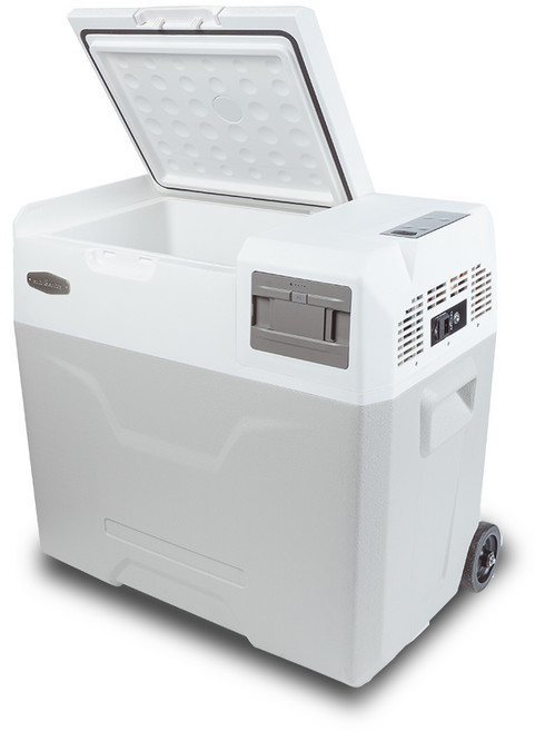 아이스투고 유무선겸용 차량용냉장고 캠핑냉장고 배터리탈착형 50L, 화이트