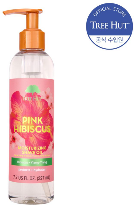 트리헛 모이스처라이징 바디 쉐이브오일 핑크 히비스커스, 1개, 227ml