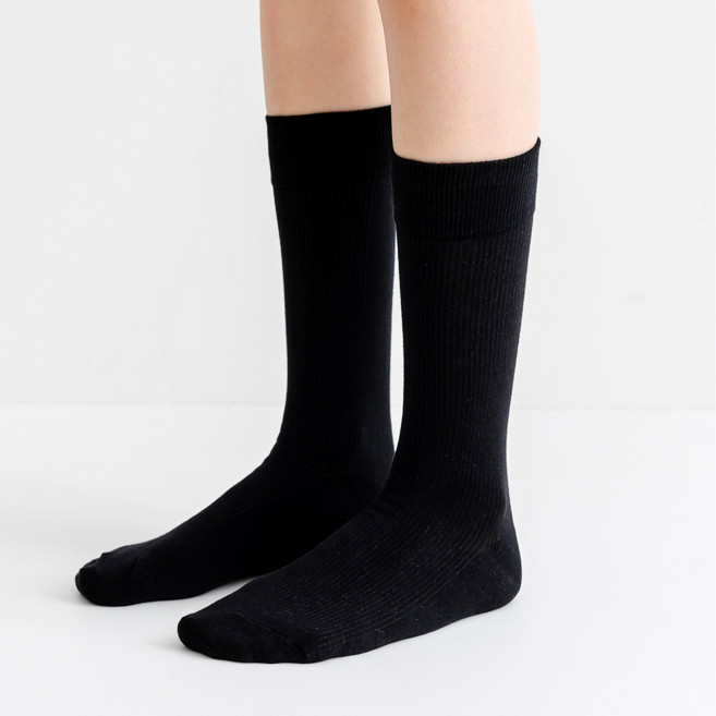 싸다구양말 국산 여성 양말 골지 장목 긴목 학생 6켤레