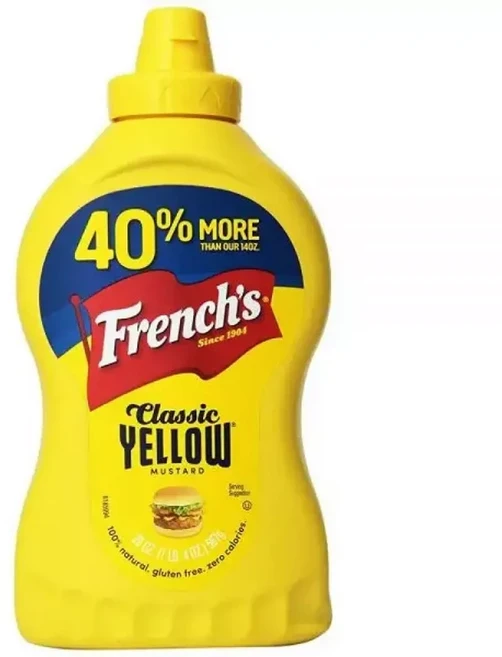 French's 클래식 옐로우 머스타드 패밀리 사이즈 591.5ml 20온스 3팩, 1개