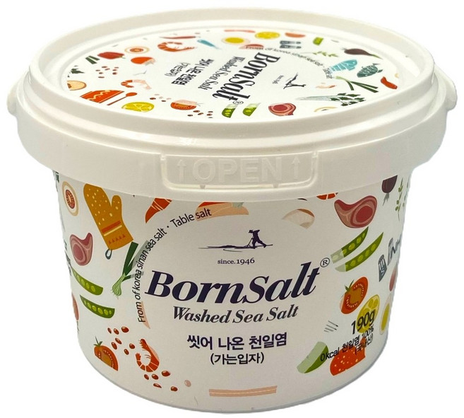 [농협] 신안 비금 본솔트 천일염 (가는입자), 1개, 190g