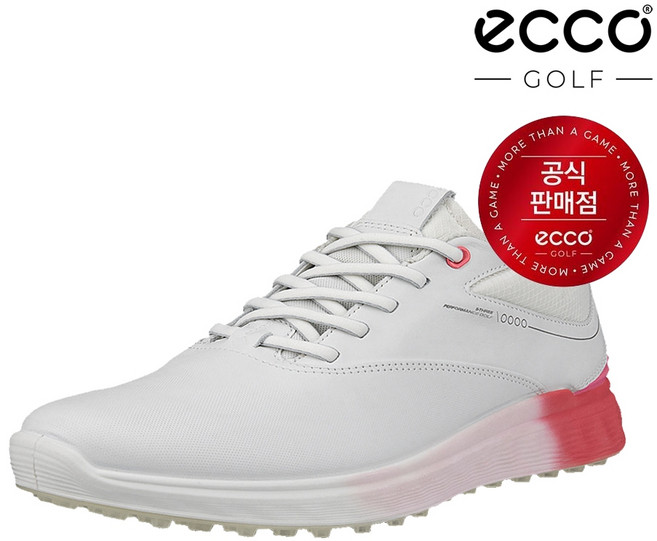 [에코코리아정품] 에코 여성용 에스쓰리 화이트핑크 골프화 102963-60909