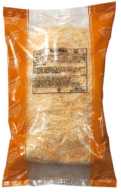 코다노 엔젤헤어 MC64 2kg 눈꽃치즈 체다치즈 혼합 냉동, 1개