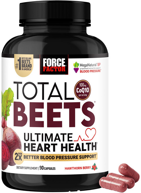 Force Factor Total Bit 輔酶Q10 100毫克 洋槐莓膠囊, 1個, 90錠