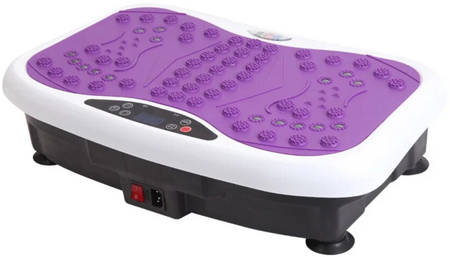 덜덜이 뱃살운동기구 LMSS036 바디 슬리머 머신 초박형 전기 크레이지 핏 마사지기 진동 플레이트 피트니스 베어링 무게 100kg 220V, 2.보라색