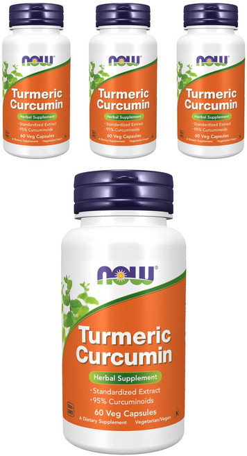 나우푸드 커큐민 베지 캡슐, 60정, 4개