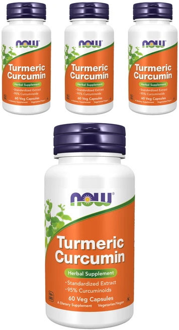 나우푸드 커큐민 베지 캡슐, 60정, 4개 - 쿠팡