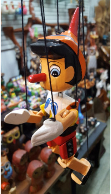 인테리어zip WW22cm 피노키오 관절인형 인테리어소품, 마리오네트