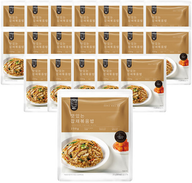 허닭식단 맛있는 잡채볶음밥 250g, 20개