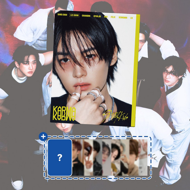[특전] 스트레이키즈 스키즈 Stray Kids SKZ 앨범 정규 4집 KARMA 카르마 개인반 ACCORDION 아코디언, 리노 + 특전