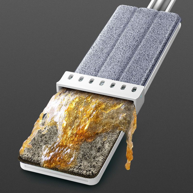 하이호프 자동세척 해주는 회전 헤드 바닥 밀대 걸레 + 리필 패드 1장, 1개