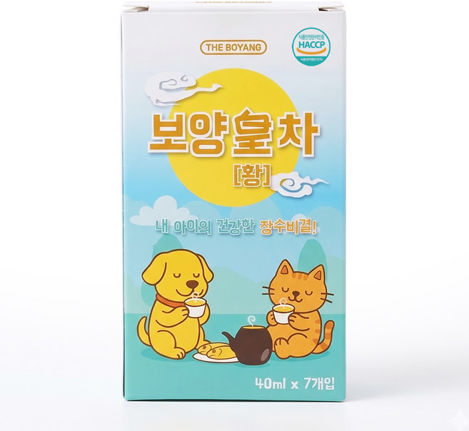 더보양 보양황차 산책 후 영양 수분 보충 강아지 고양이 무병장수 프로젝트, 황태, 40ml, 7개