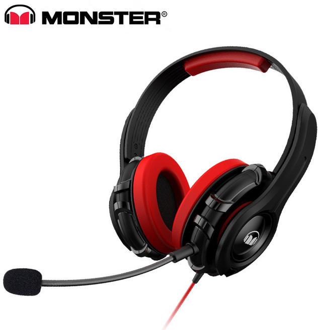 Monster Knight X300 頭戴式電競耳機 高靈敏度麥克風 精準音效定位 舒適頭戴設計