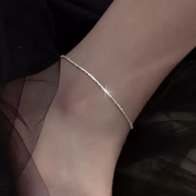 시르겜스 여성용 도금 반짝이 샤이니 발찌 DD-011