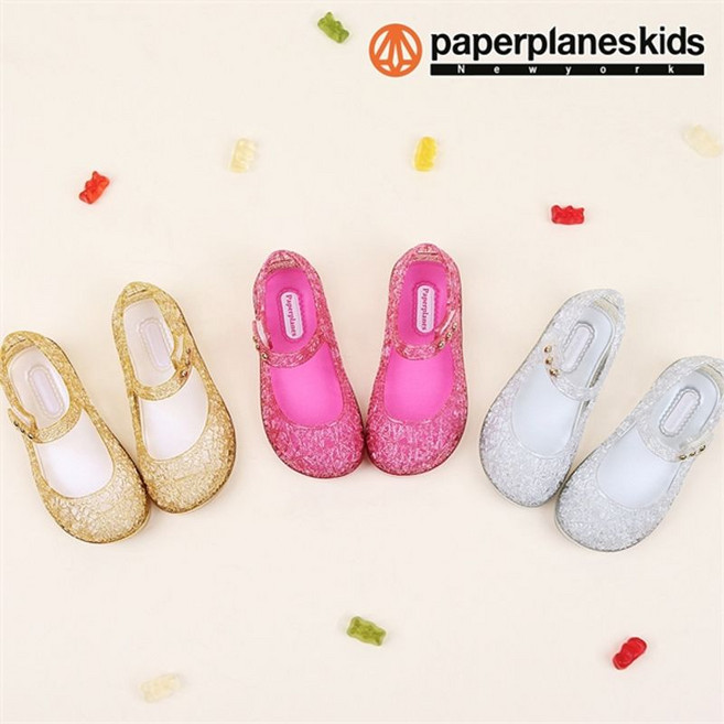 페이퍼플레인키즈 PK3312 여아 아동 젤리슈즈 샌들 구두 유아 키즈 구두 신발 아동화