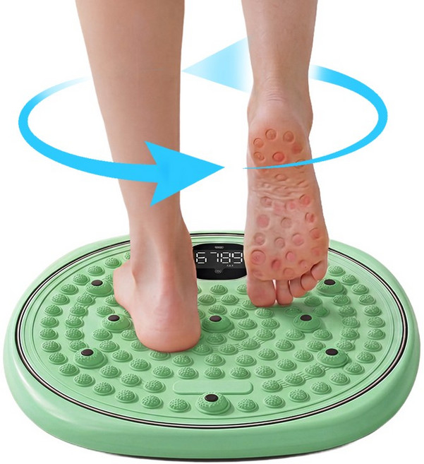 Nicoliley 지압 트위스트 지압매트, 녹색, 1개