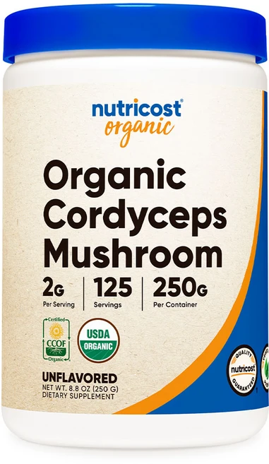 뉴트리코스트 오가닉 동충하초 파우더 250g 무맛 1개 - 쿠팡