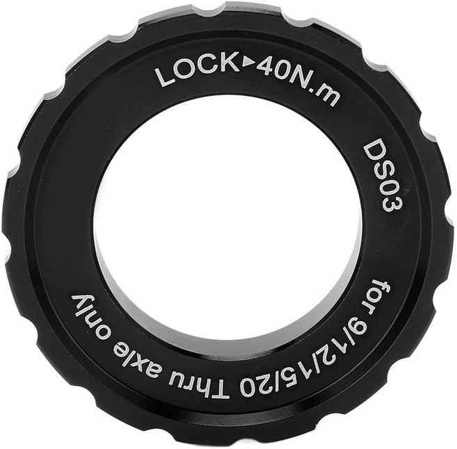 알로메이저 센터락 잠금 알루미늄 합금 디스크 브레이크 어댑터 휠셋 허브 샤프트 로터 링(블랙), 1개