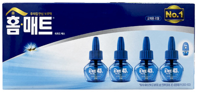 홈매트 45일 리퀴드 에스 리필, 리퀴드 리필 45일x4개