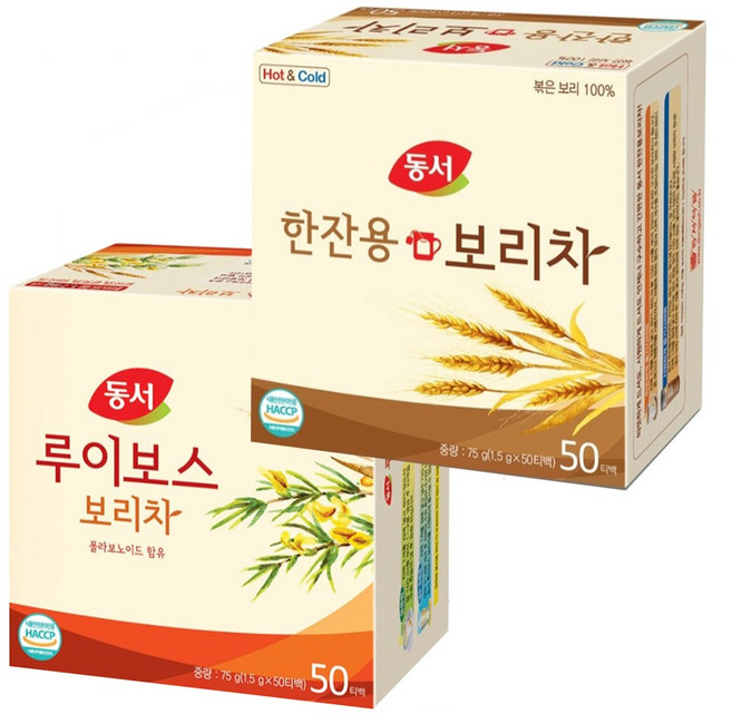 동서 루이보스 보리차 50T + 한잔용 보리차 50T, 75g