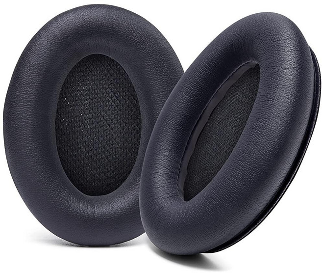 WC 업그레이드 보스 QC15 헤드폰용 교체 이어패드 위키드 쿠션 제작 편안함 QC25 QC2 AE2 AE2i AE2W와 호환 가능 | PU 가죽, Faux Leather