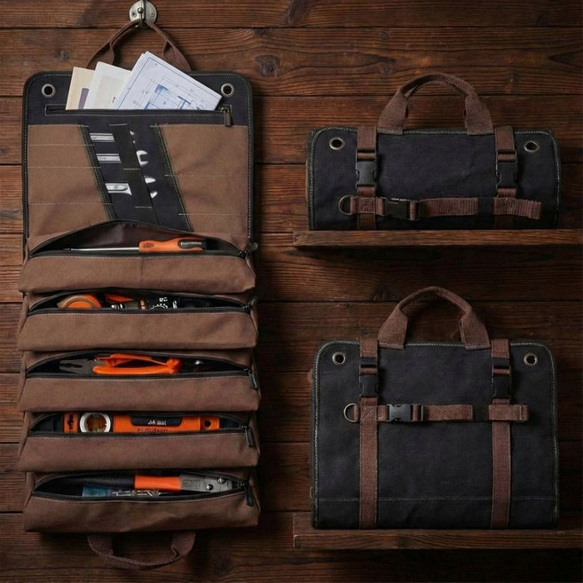 OK09 휴대용 다용도 공구가방 파우치, 1개