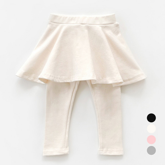 국내생산 여아 데일리 치마레깅스 치마바지 레깅스 치랭이 무지 유아동 주니어