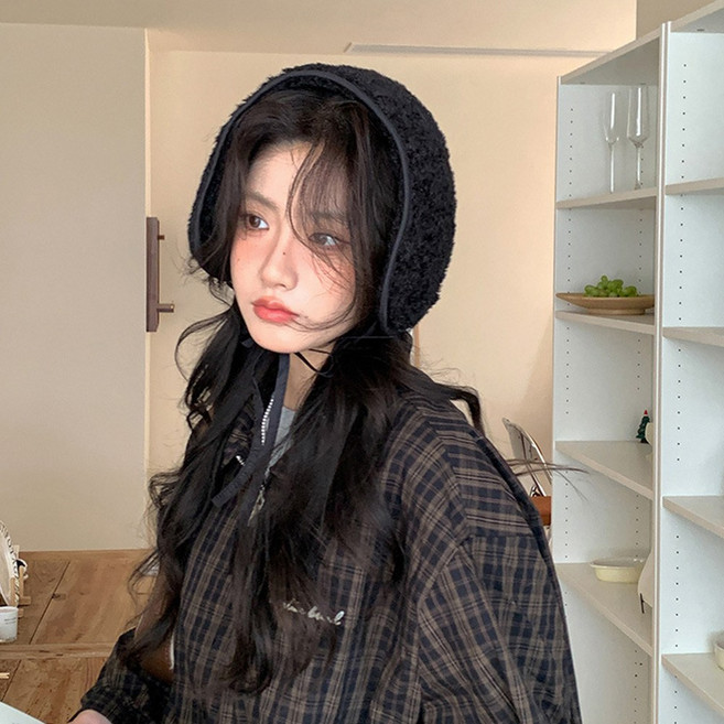 티모바 여성 겨울 방한 털 귀마개 귀여운 여자 귀도리