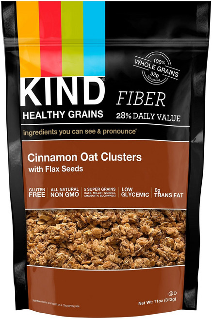 카인드 헬시 그레인 클러스터 시나몬 오트 & 아마씨 311. KIND Healthy Grains Clusters Cinnamon Oat with Flax Seeds 11 o, 311.84g, 1개