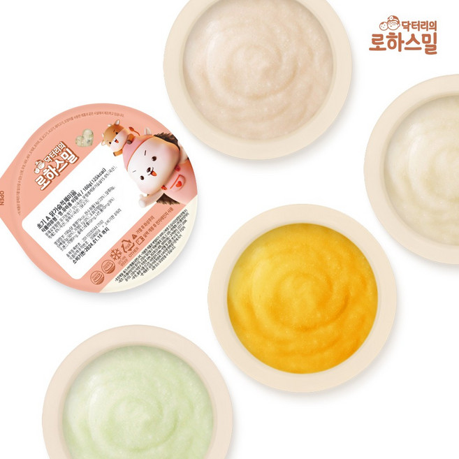 닥터리의 로하스밀 한우 15% 고함량 4-6개월 초기 이유식 160g 대용량 세트 (4팩)