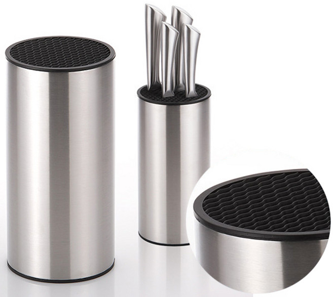 네오플램 항균 스텐 칼블럭 칼꽂이 칼집 주방칼, 스테인리스, 1개