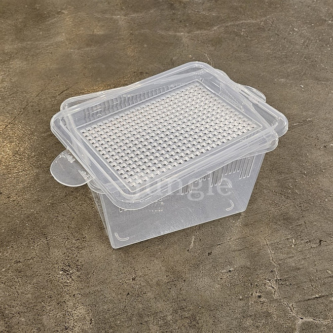 두렙 캐슬사육장 적재형 케이지 중형, 1개, 투명