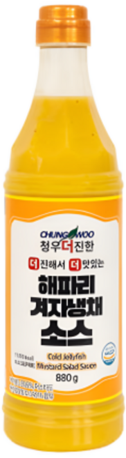 청우 더진한 해파리 겨자 냉채 소스 880g, 5세트