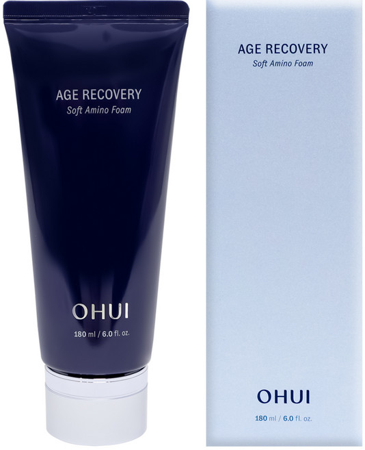 오휘 에이지 리커버리 소프트 아미노 폼 180ml / 편안한 보습을 돕는 저자극 마일드 폼 클렌저 / 선물용 추천, 1개