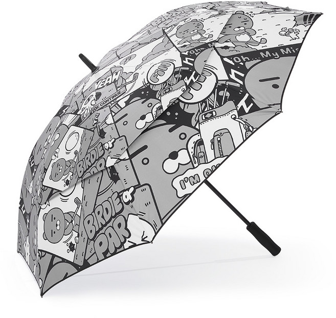 [카카오프렌즈 골프] 카툰 2단 우산 (그레이), 단품