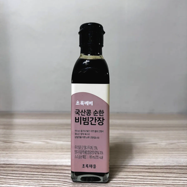 자연발효한 양조간장에 짠맛을 줄인 초록마을 아이 전용 비빔간장, 1개, 180ml, 순한
