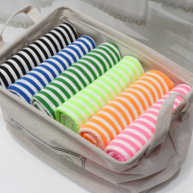 [마이원단] sc2084 30수 싱글 슬라브 스트라이프 6종택1, 형광핑크, 1개