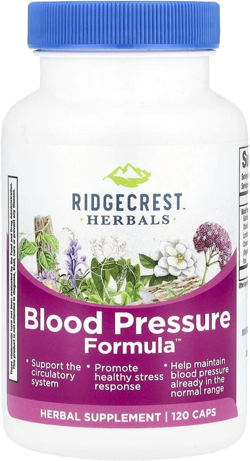 몸관리하세요 겨울입니다 RidgeCrest Herbals Blood Pressure Formula™ 캡슐 120정 특별관리진행, RidgeCrestHerbalsBloodPressure, 1개 - 쿠팡