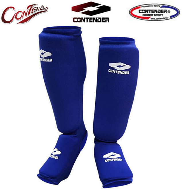 컨텐더 발등정강이 면아대 검정 흰색CLP-752, 파랑, 1개