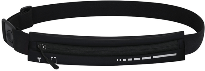 마라톤 러닝 벨트 플립형 가방, 1개, 그레이