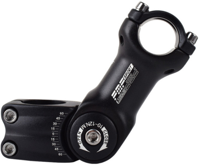 자전거 핸들 높이 각도조절 스템 25.4 x 110 mm, 1개